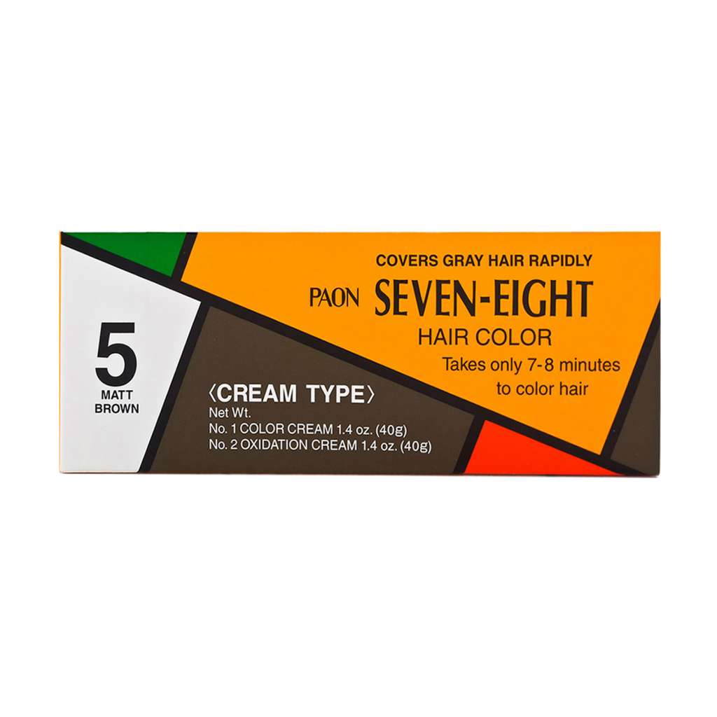 4987234131112 - Paon Seven-Eight Hair Color - 5 Matt Brown | Covers Gray Hair Rapidly