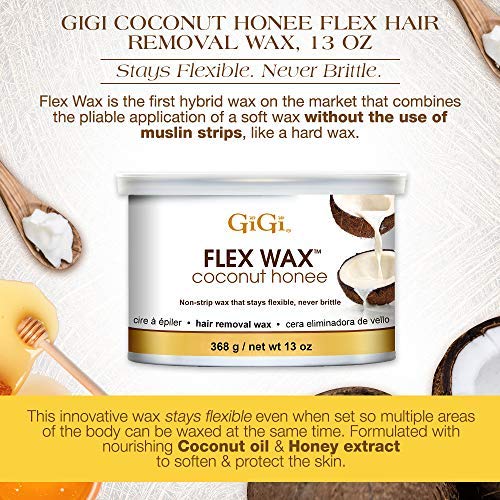 73930034902 - GiGi Hair Removal Wax 13 oz / 368 g - Coconut Honee Flex Wax