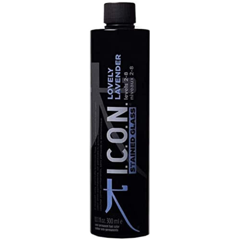 Icon Stained Glass Semi-Permanent Hair Color - Lovely Lavender 10 .1 oz - 8436533670717