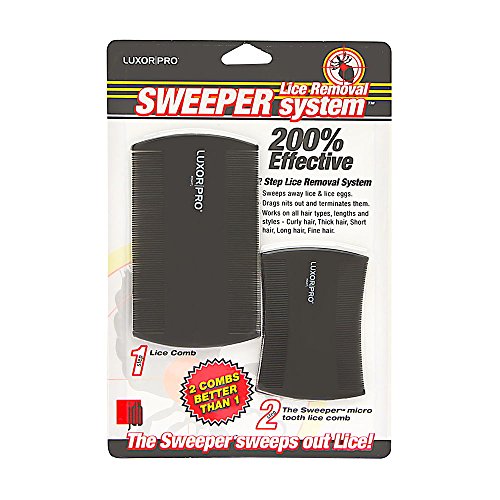 J&D Luxor Pro Sweeper Lice Removal System Comb - 736658989182