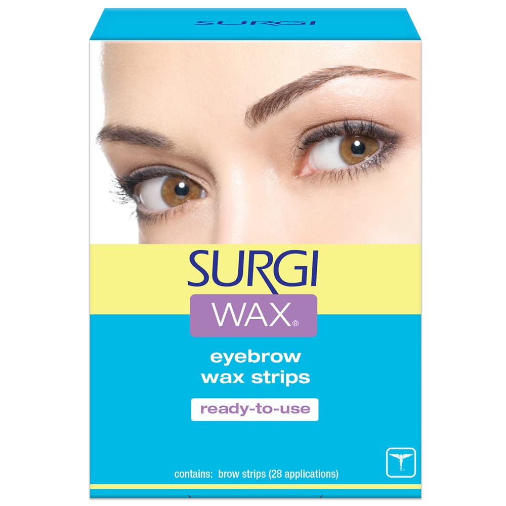 074764825001 - Surgi WAX Eyebrow Wax Strips - 28 Applications | Ready To Use