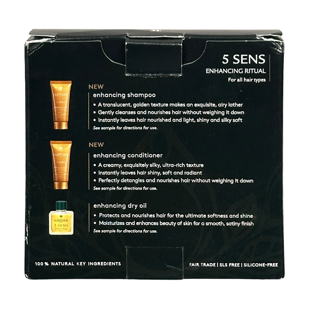 Rene Furterer 5 SENS Enhancing Shampoo, Conditioner & Dry Oil - Travel Size Kit