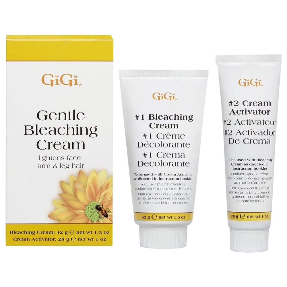 073930044000 - GiGi Gentle Bleaching Cream Kit | Lightens Face, Arm & Leg Hair