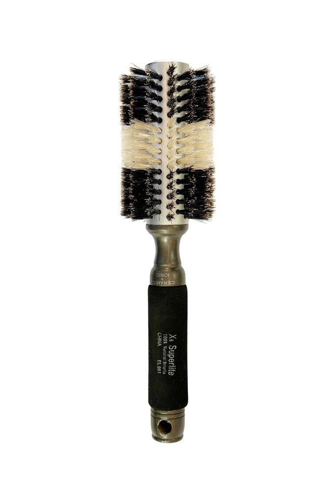 Elegant #981 X5 Superlite Round Ceramic + Ionic Boar Hair Brush - Medium (2.5")