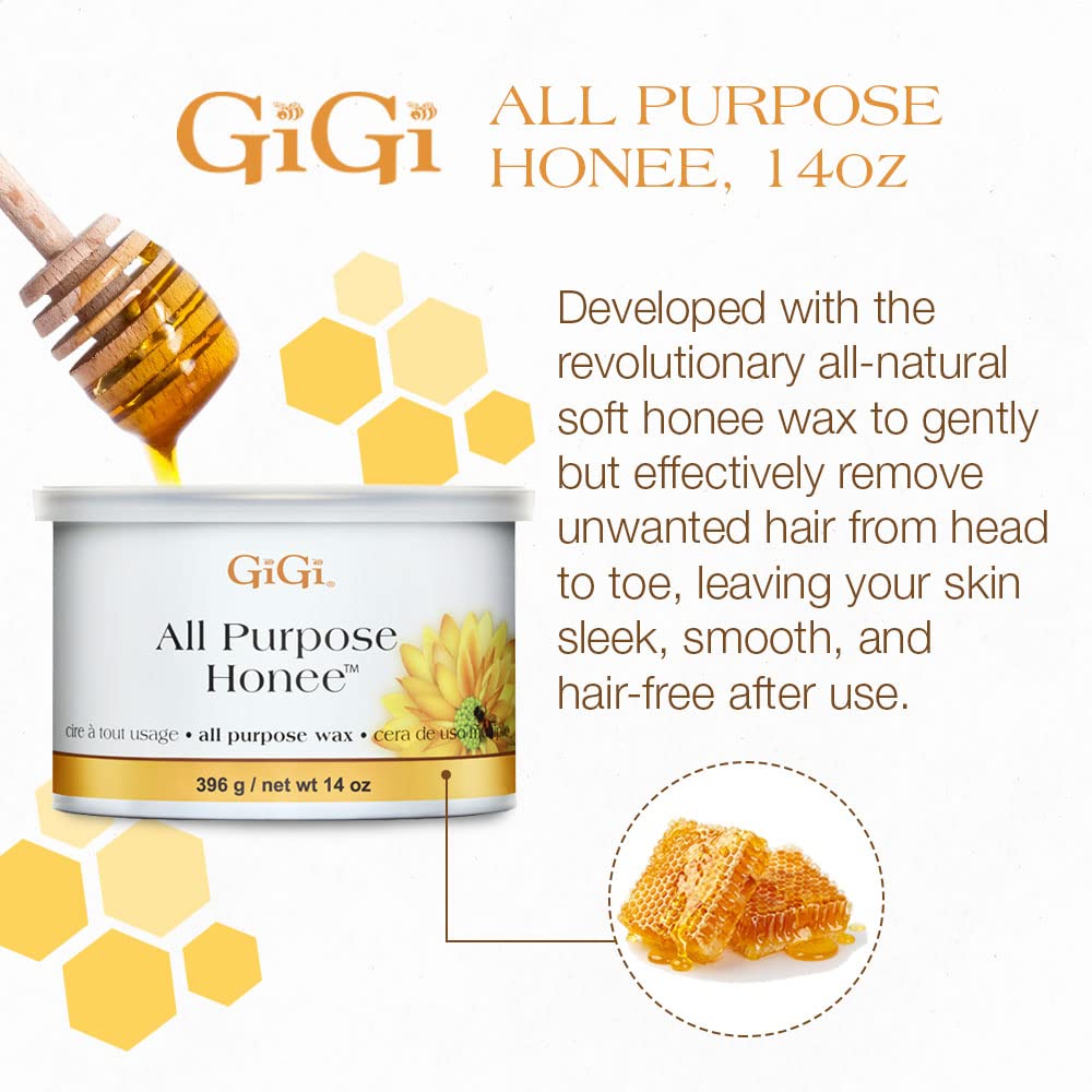 73930033004 - GiGi Hair Removal Wax 14 oz / 396 g - All Purpose Honee