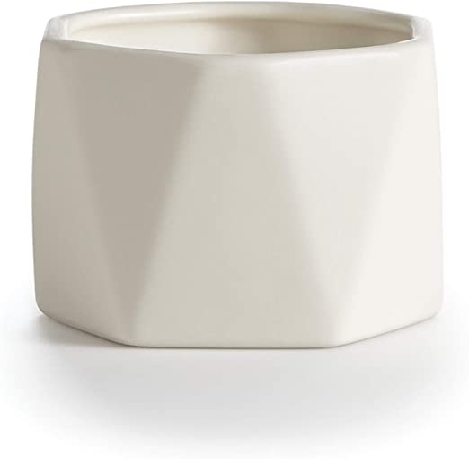 Illume Gardenia Ceramic Octagon Luxury Scented Candle 4.7 oz - 644911520389