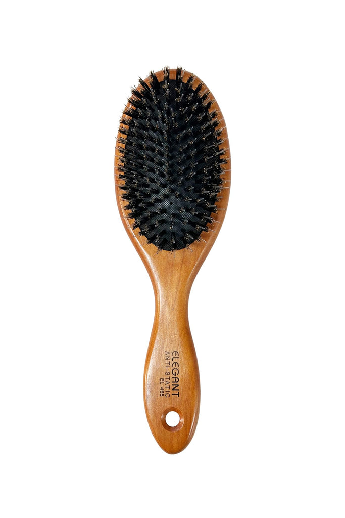 Elegant #465 Anti-Static Oval Porcupine & Nylon Hairbrush - Large (9.5")