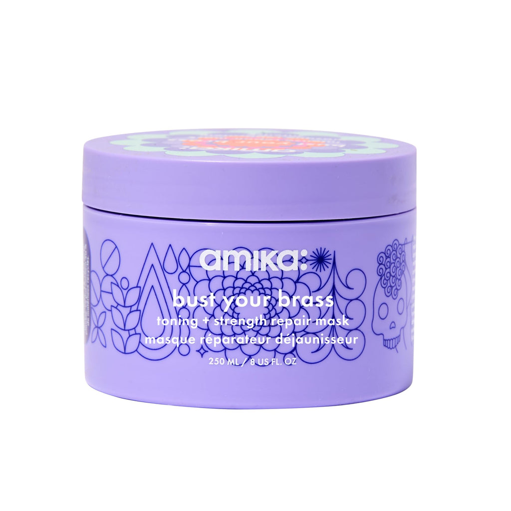 Amika BUST YOUR BRASS Toning + Strength Repair Mask 8 oz / 250 ml