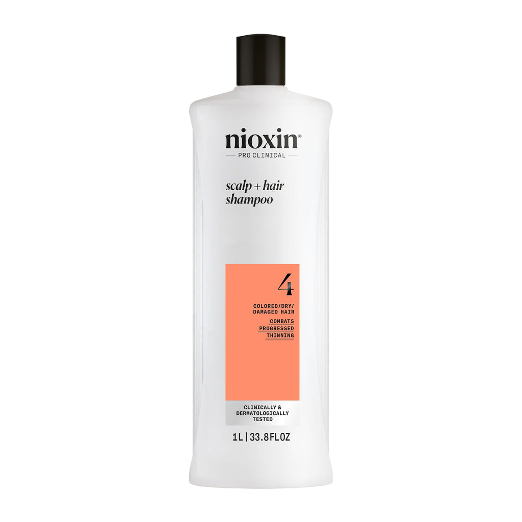 Nioxin System 4 Scalp + Hair Shampoo 10.1 oz / 300 ml | Colored / Dry / Damaged Hair