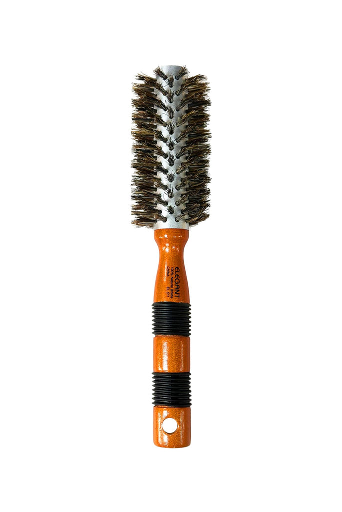 Elegant #511 Round V-Shaped Thermal Boar Hairbrush - Small (1.75")