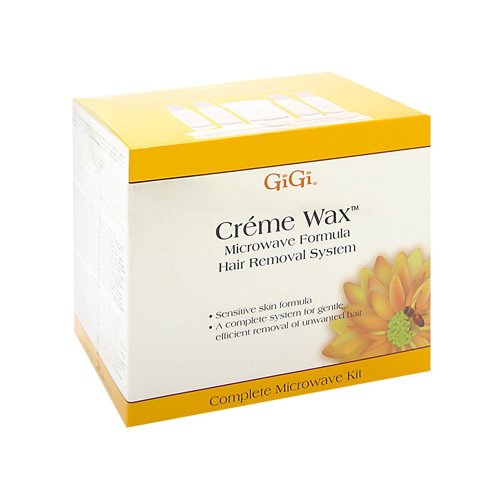 073930013501 - GiGi Creme Wax | Microwave Formula Hair Removal System Kit