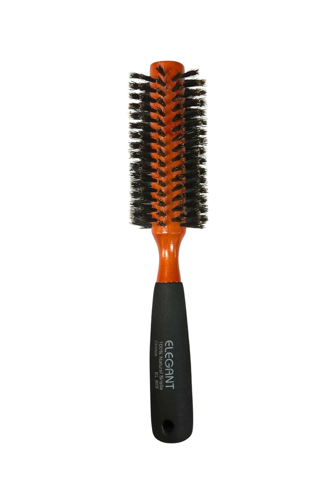 Elegant #855 Round Boar Hairbrush -  12 Rows (2.25")