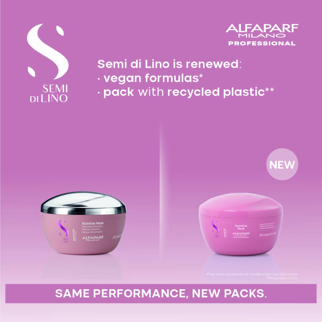 8022297064277 - Alfaparf Semi Di Lino Moisture Nutritive Mask 200 ml / 6.76 oz | For Dry Hair