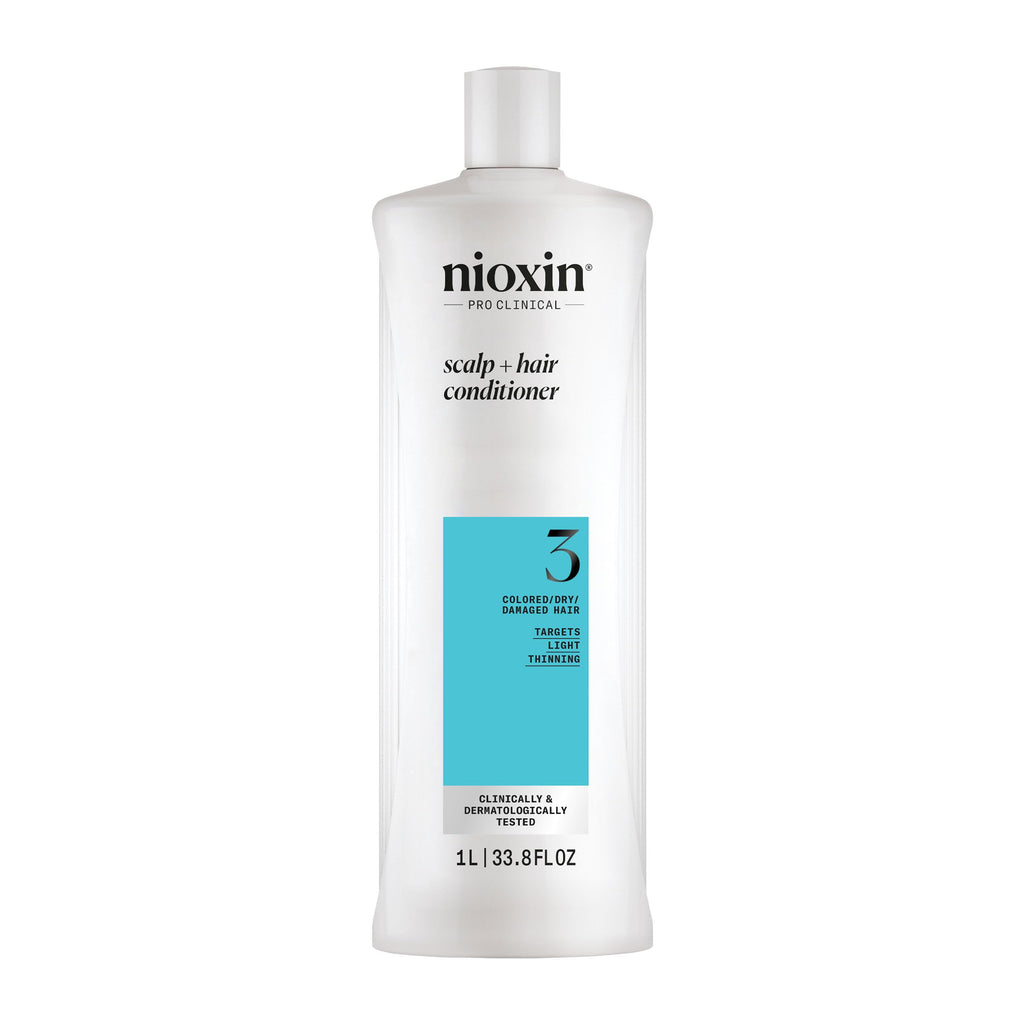 Nioxin System 3 Scalp + Hair Conditioner Liter / 33.8 oz | Colored / Damaged / Dry Hair
