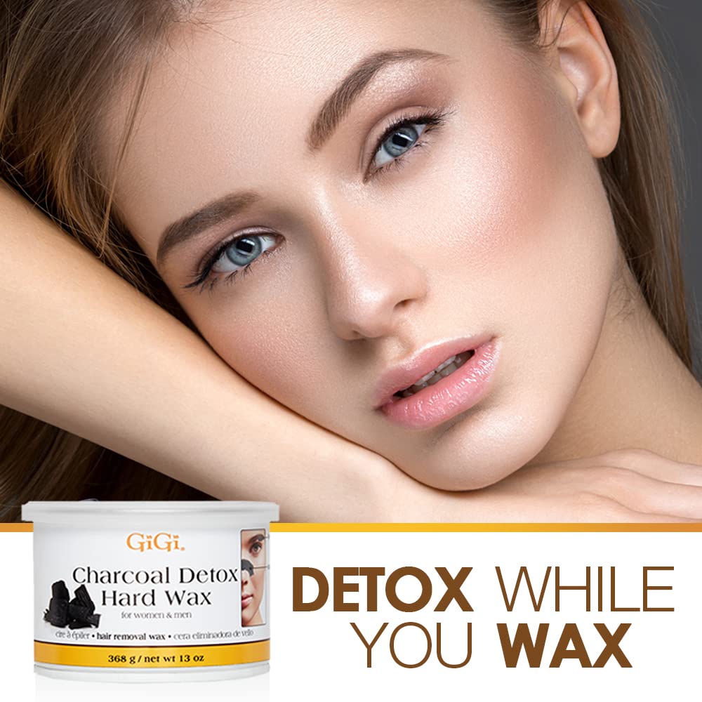 73930028604 - GiGi Hair Removal Wax 13 oz / 368 g - Charcoal Detox Hard Wax