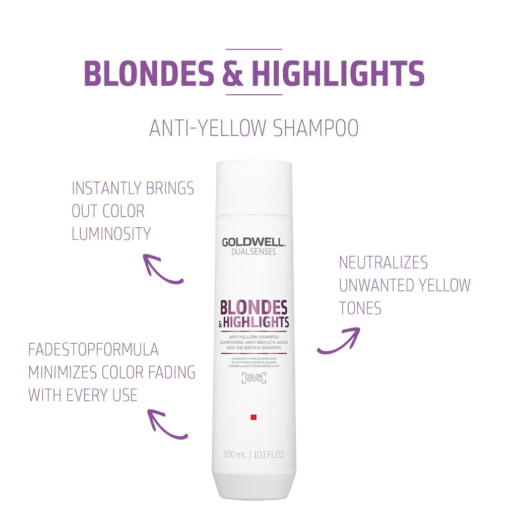 4021609029106 - Goldwell Dualsenses Blondes & Highlights Anti-Yellow Shampoo 10.1 oz / 300 ml