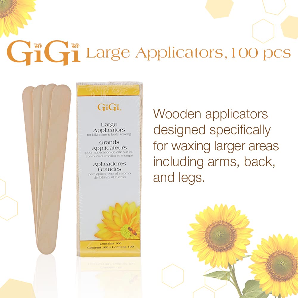 073930041009 - GiGi Large Applicators - 100 Pack | For Bikini Line & Body Waxing