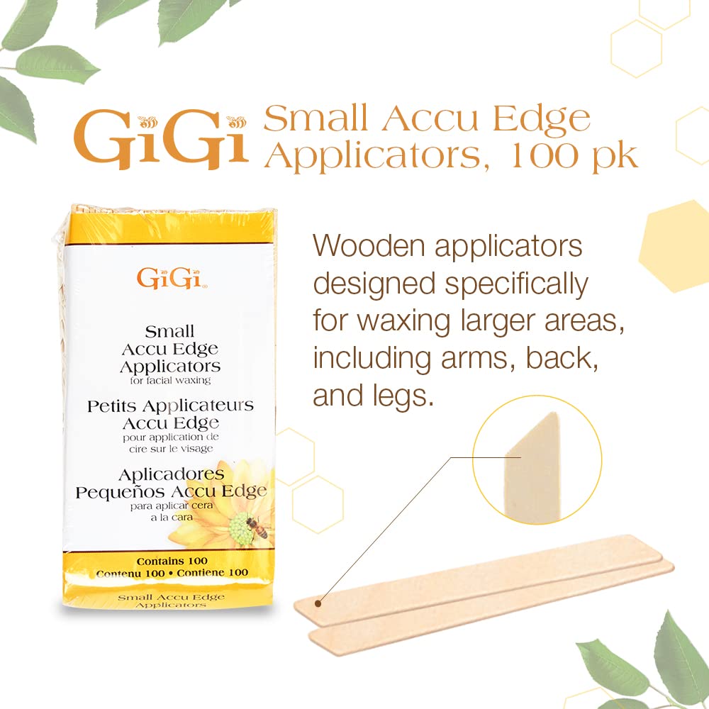 073930043003 - GiGi Small Accu Edge Applicators - Contains 100 | For Facial Waxing