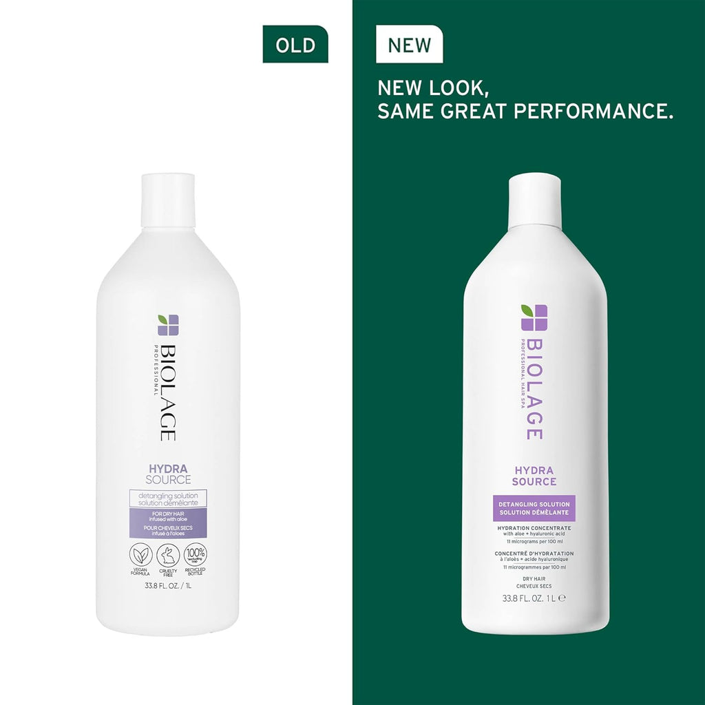 Biolage HydraSource Detangling Solution Liter / 33.8 oz | For Dry Hair