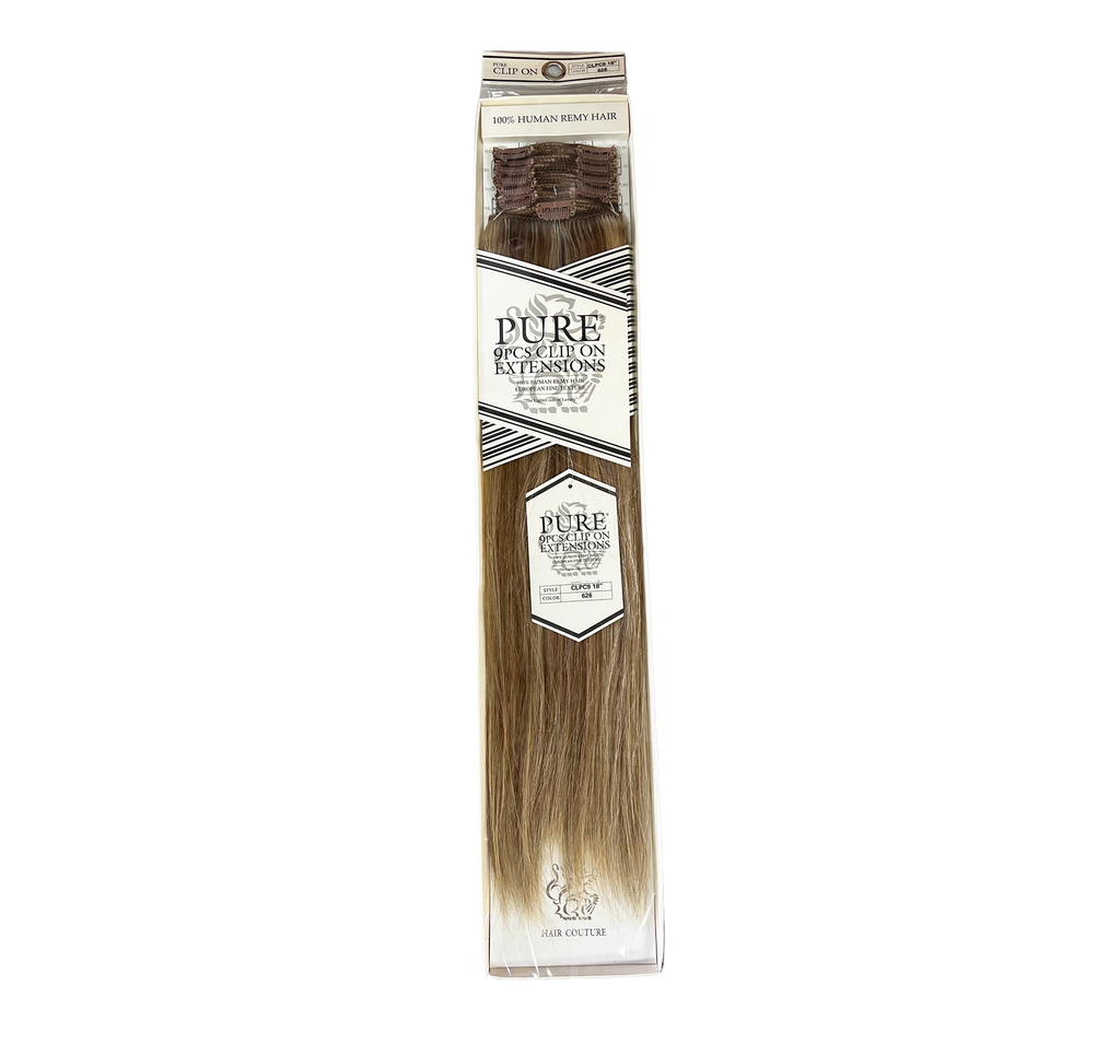 Hair Couture 9 Pc Pure Clips Cream 18" 626 - 885148315915