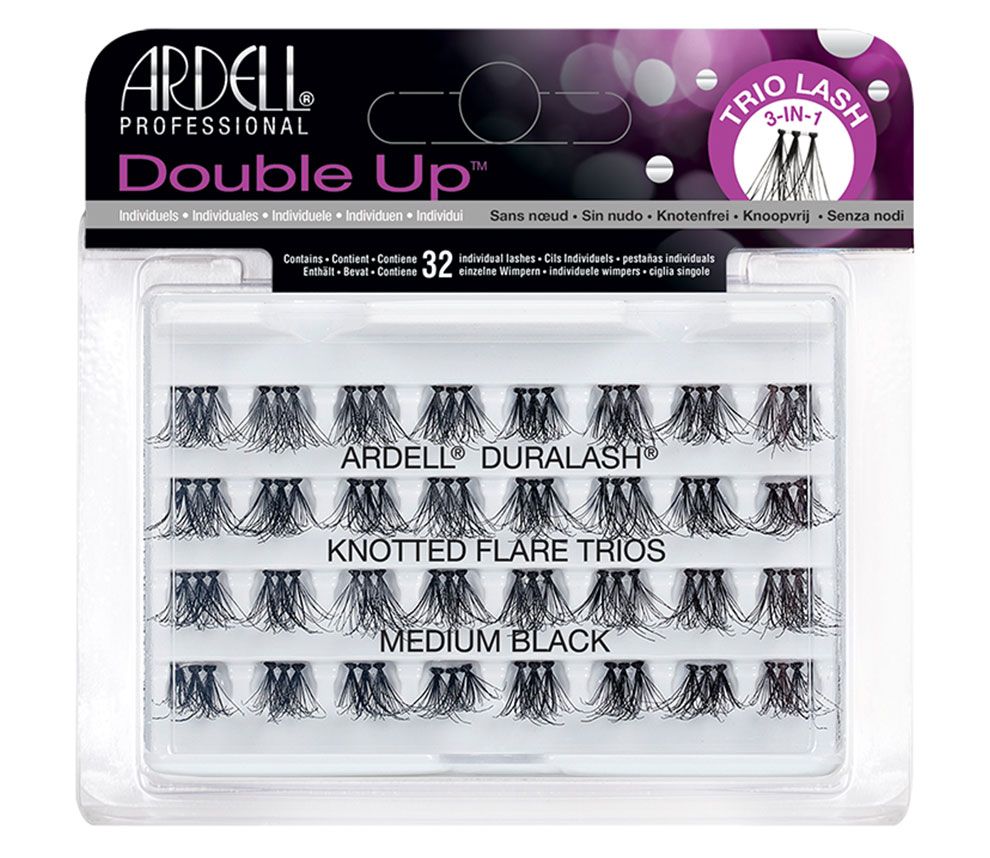 Ardell Double Up Duralash - Knotted Flare Trios / Medium Black - 074764664945