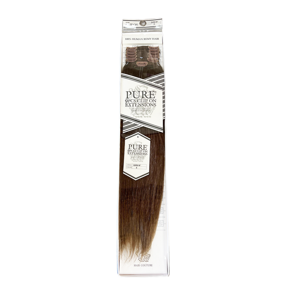 Hair Couture 9 pcs Pure Clip On Extensions Cream 18" 6 - 885148315878