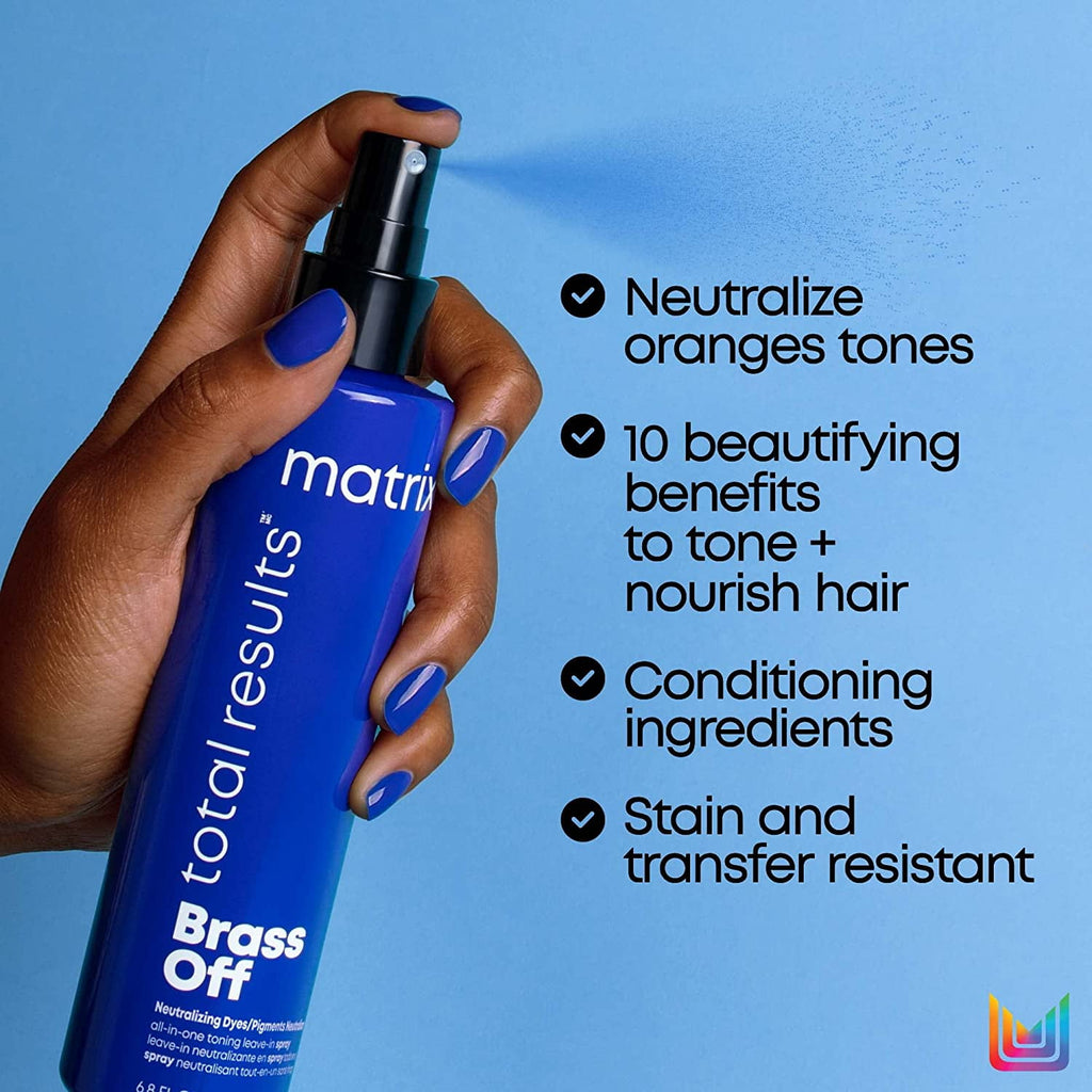 Matrix BRASS OFF All-In-One Toning Leave-In Spray 6.8 oz / 200 ml