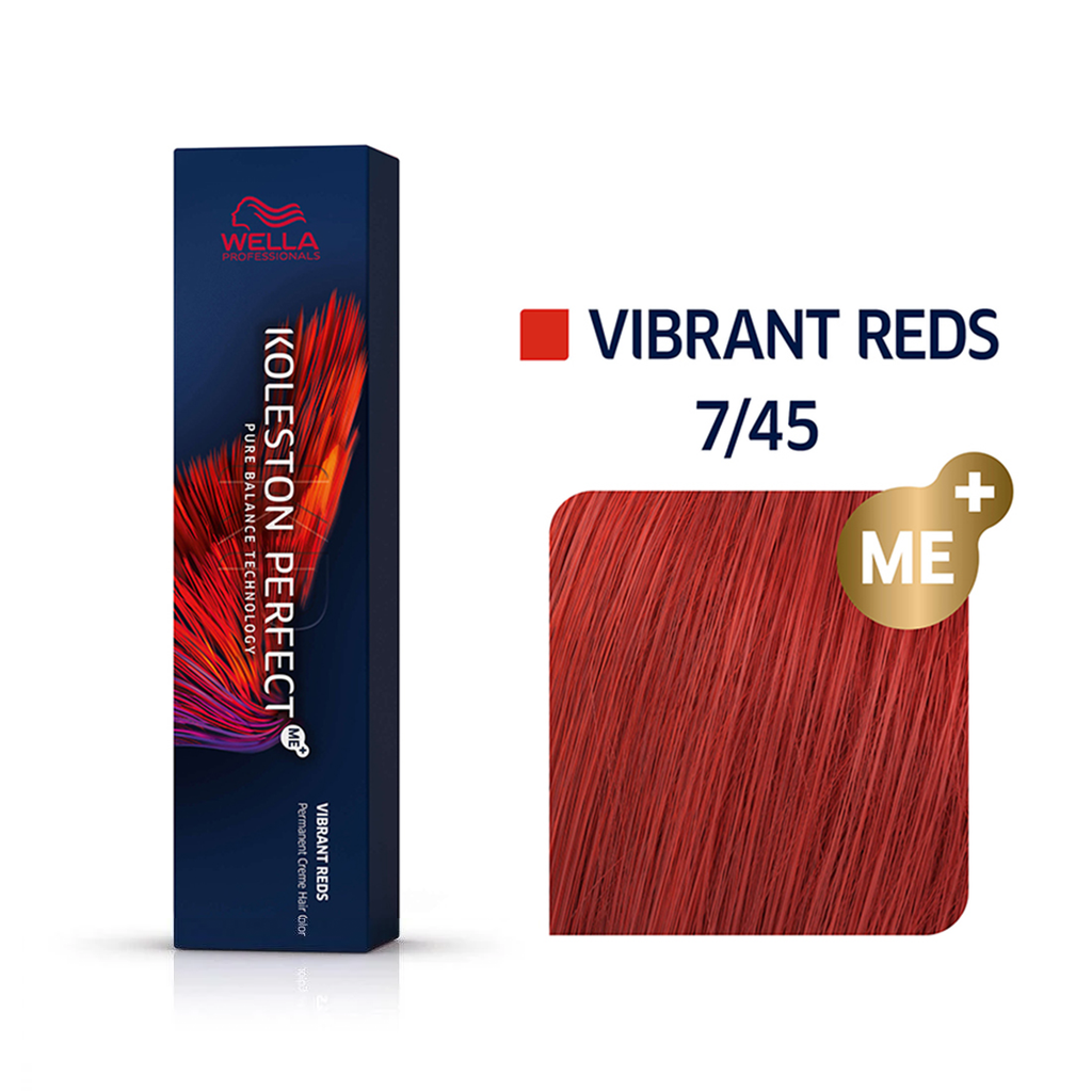 Wella Koleston Perfect Permanent Hair Color - 7/45 Medium Blonde / Red Red Violet