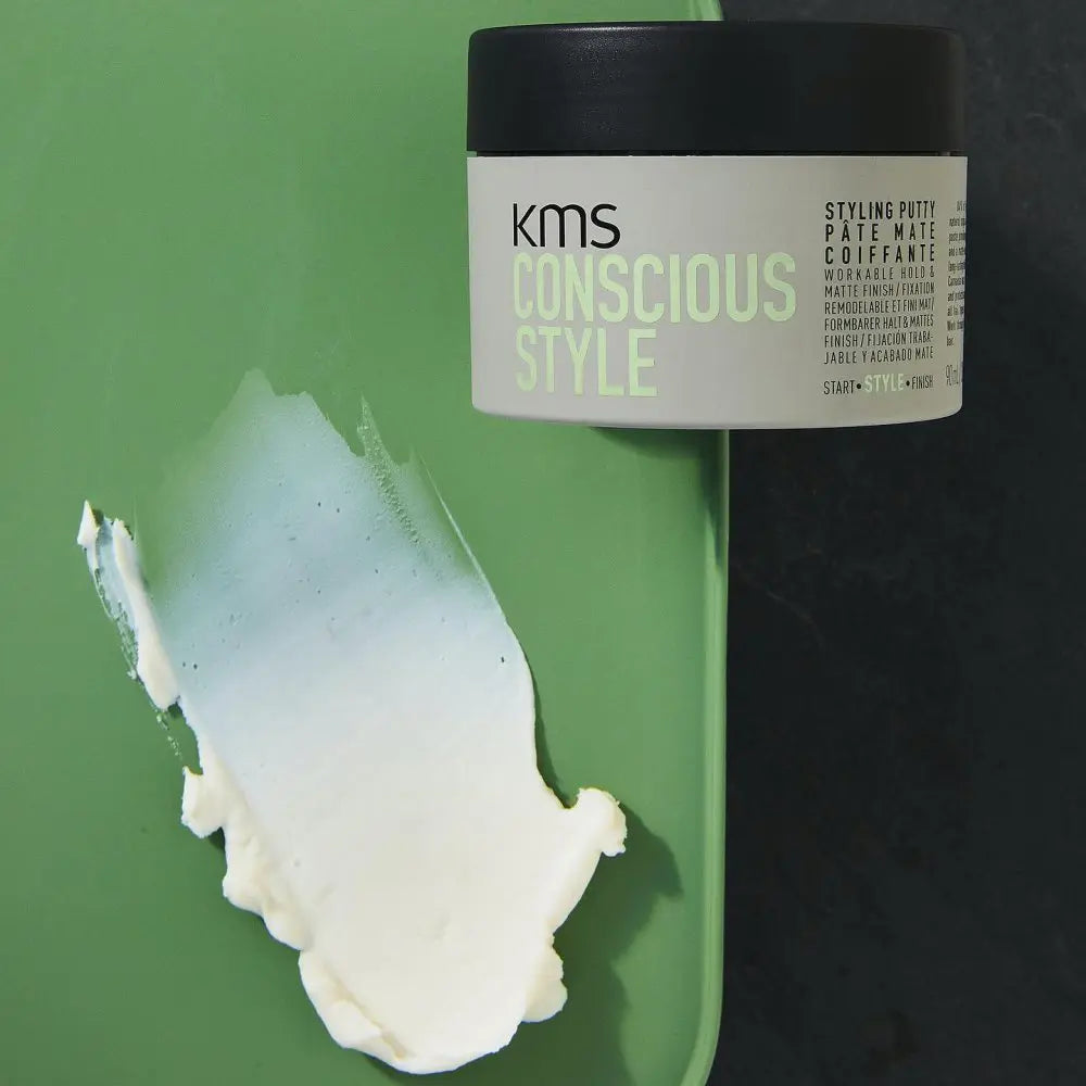 KMS CONSCIOUS STYLE Styling Putty 2.5 oz / 75 ml | Hold 3/5 & Shine 1/5