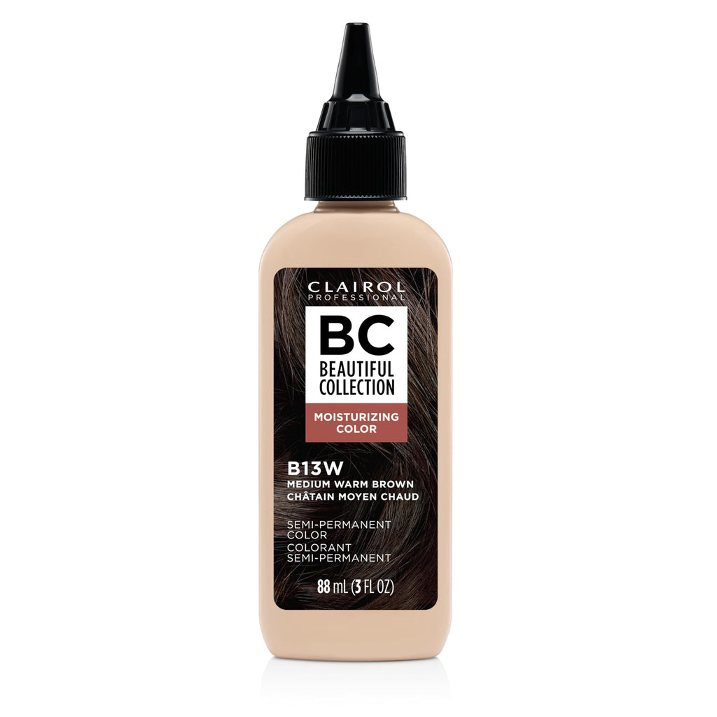 Clairol Professional Beautiful Collection Semi-Permanent Moisturizing Hair Color - B13W Medium Warm Brown