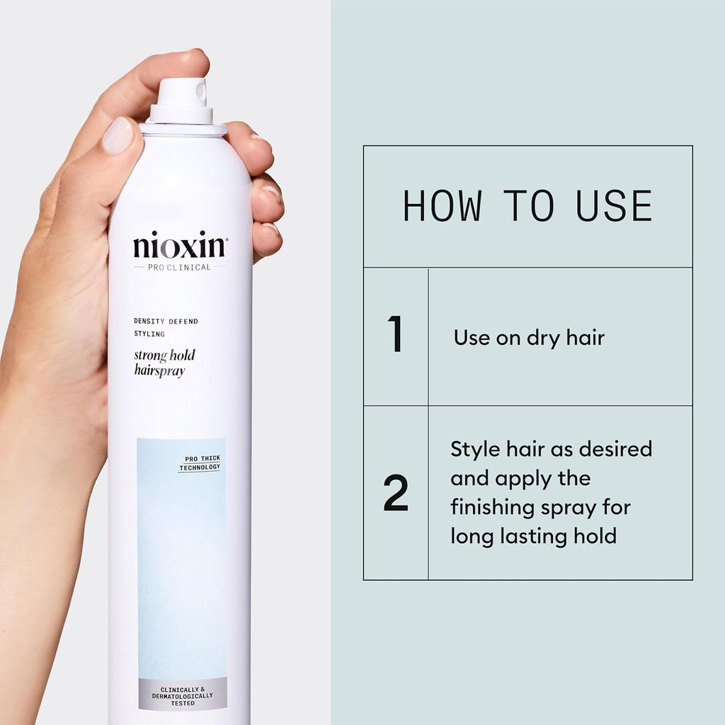 4064666586267 - Nioxin Strong Hold Hairspray 10.5 oz / 300 g | Density Defend Styling