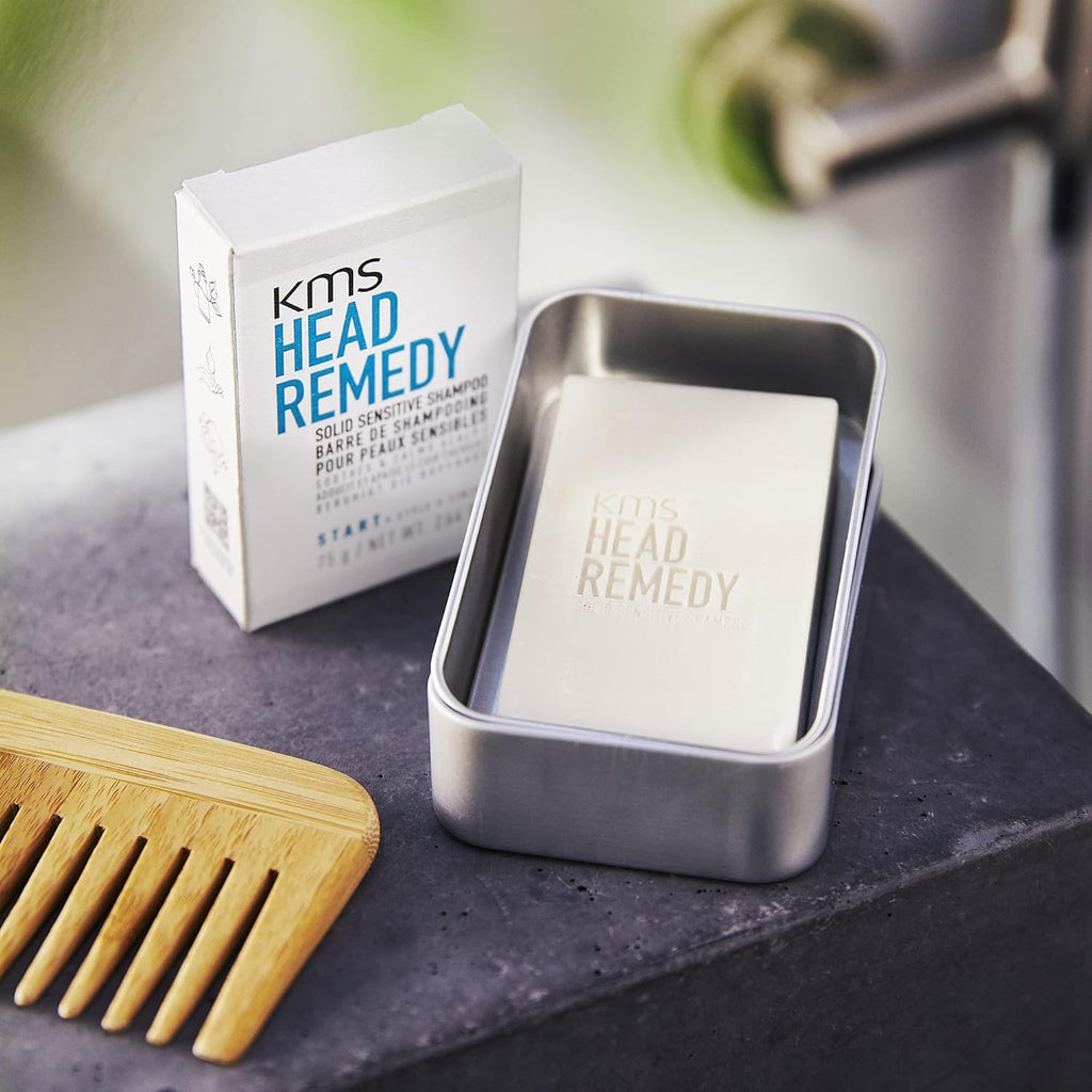 KMS HEAD REMEDY Solid Sensitive Shampoo Bar 2.64 oz / 75 g | Soothes & Calms
