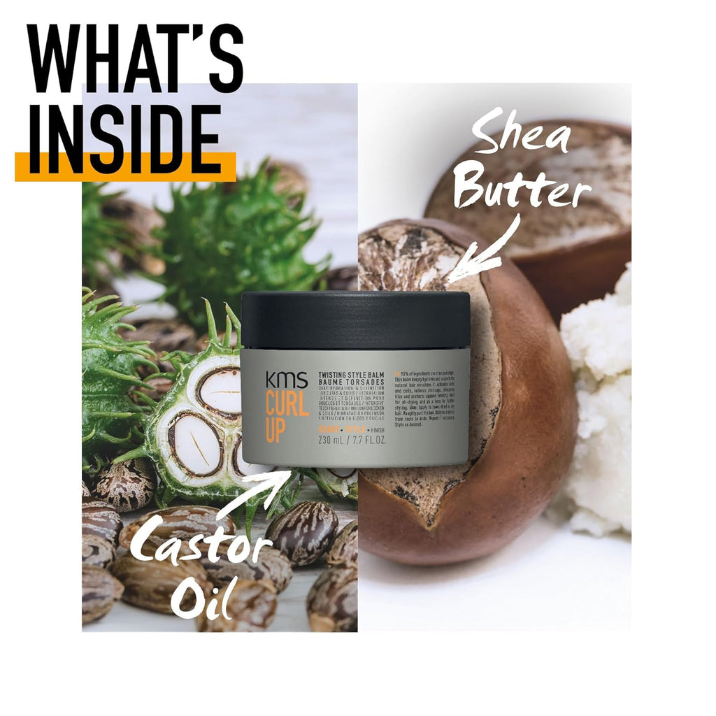KMS CURL UP Twisting Style Balm 7.7 oz / 230 ml | Hold 1/5 & Shine 1/5