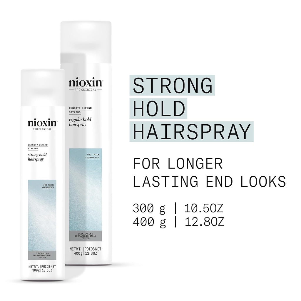 4064666586267 - Nioxin Strong Hold Hairspray 10.5 oz / 300 g | Density Defend Styling