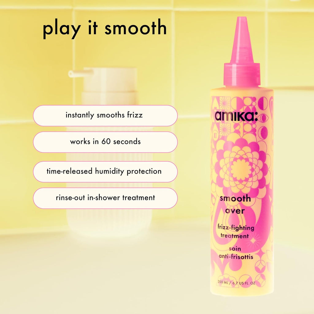 Amika SMOOTH OVER Frizz-Fighting Treatment 6.7 oz / 200 ml