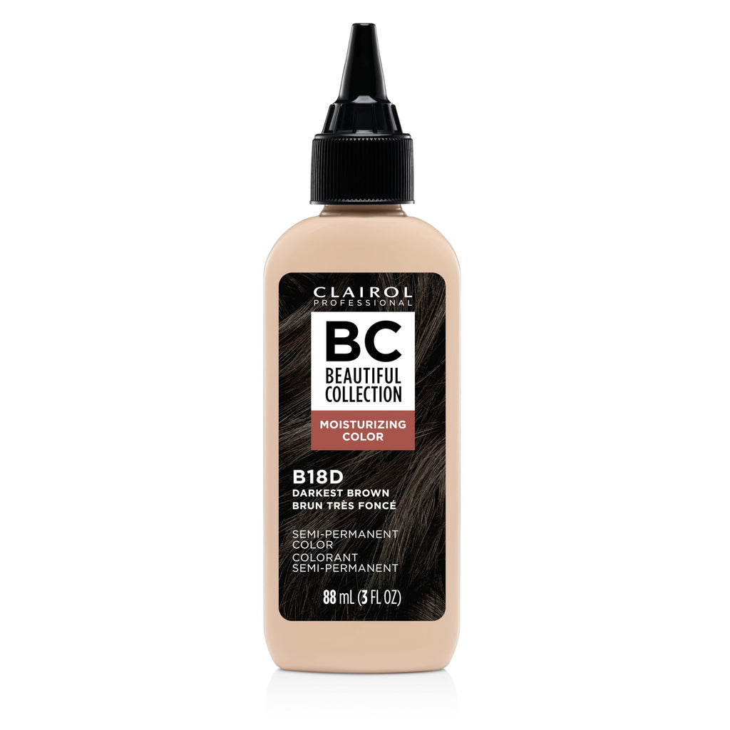 Clairol Professional Beautiful Collection Semi-Permanent Moisturizing Hair Color - B18D Darkest Brown