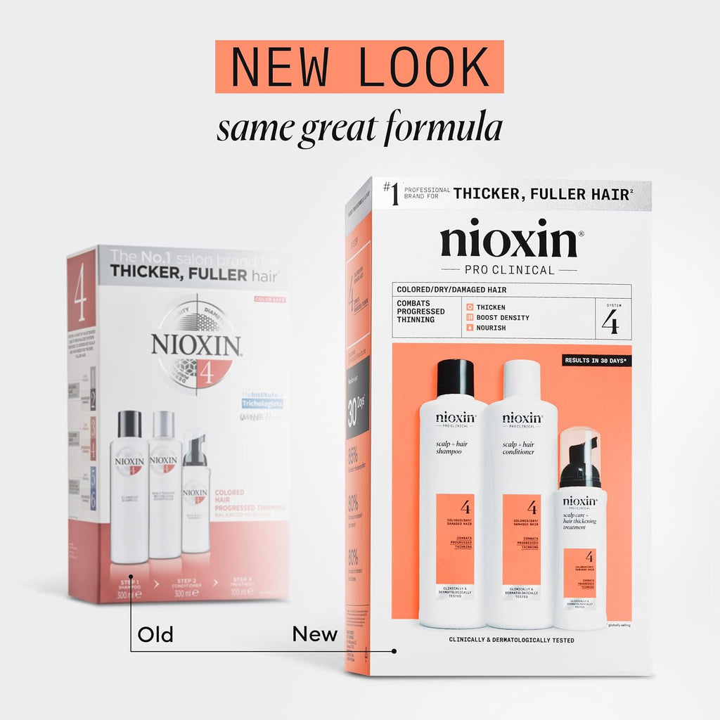 4064666305035 - Nioxin System 4 Scalp Care + Hair Thickening System 3-Step Kit | Colored / Damaged / Dry Hair