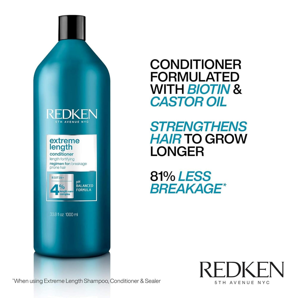Redken Extreme Length Conditioner Liter / 33.8 oz | For Breakage Prone Hair