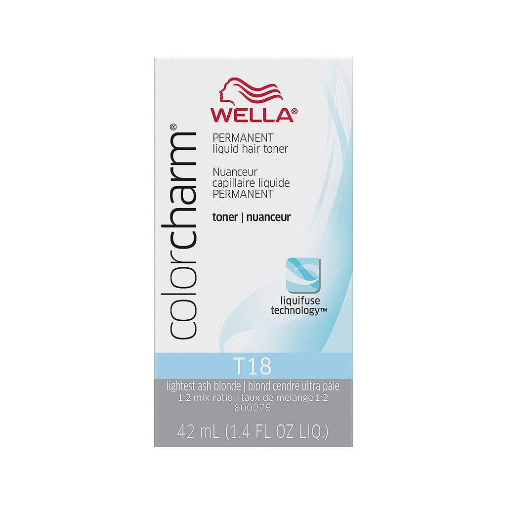 070018106490 - Wella ColorCharm Permanent Liquid Hair Toner 42 ml / 1.4 oz - T14 Pale Ash Blonde