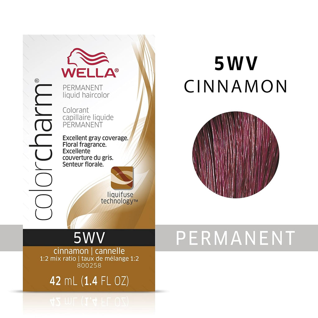 070018106117 - Wella ColorCharm Permanent Liquid Hair Color 42 ml / 1.4 oz - 5WV Cinnamon