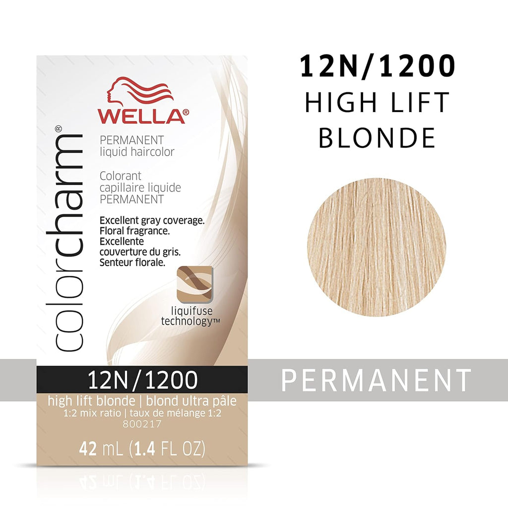 070018105400 - Wella ColorCharm Permanent Liquid Hair Color 42 ml / 1.4 oz - 12N / 1200 High Lift Blonde