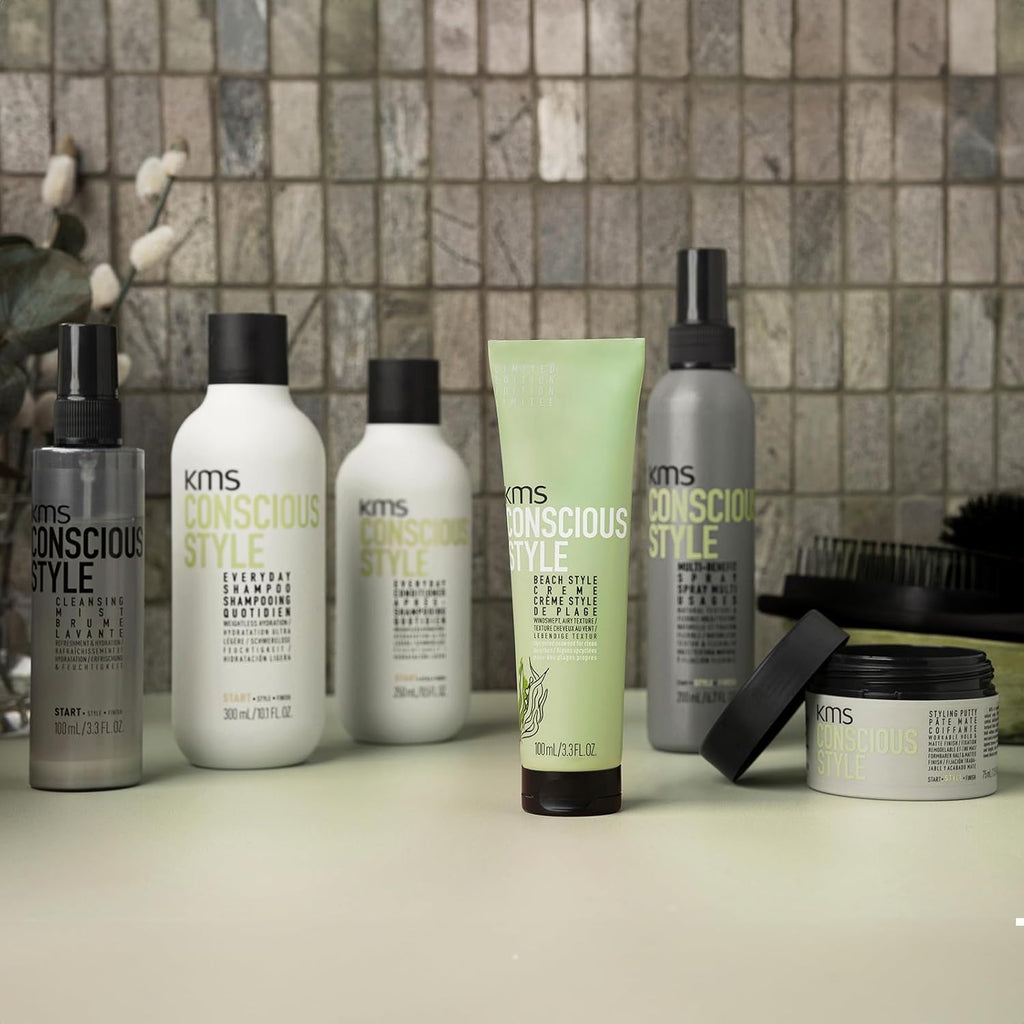 KMS CONSCIOUS STYLE Beach Style Creme 3.3 oz / 100 ml | Hold 3/5, Shine 0/5
