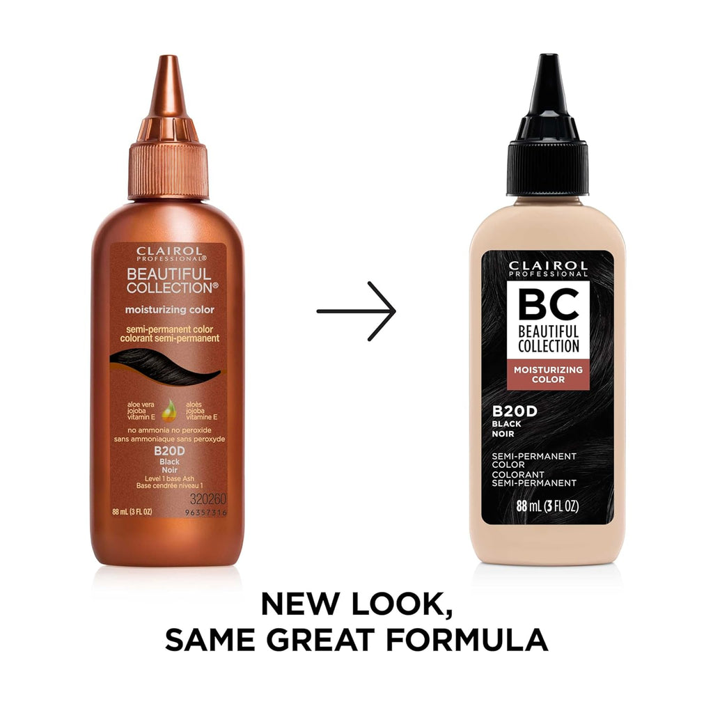 Clairol Professional Beautiful Collection Semi-Permanent Moisturizing Hair Color - B20D Black