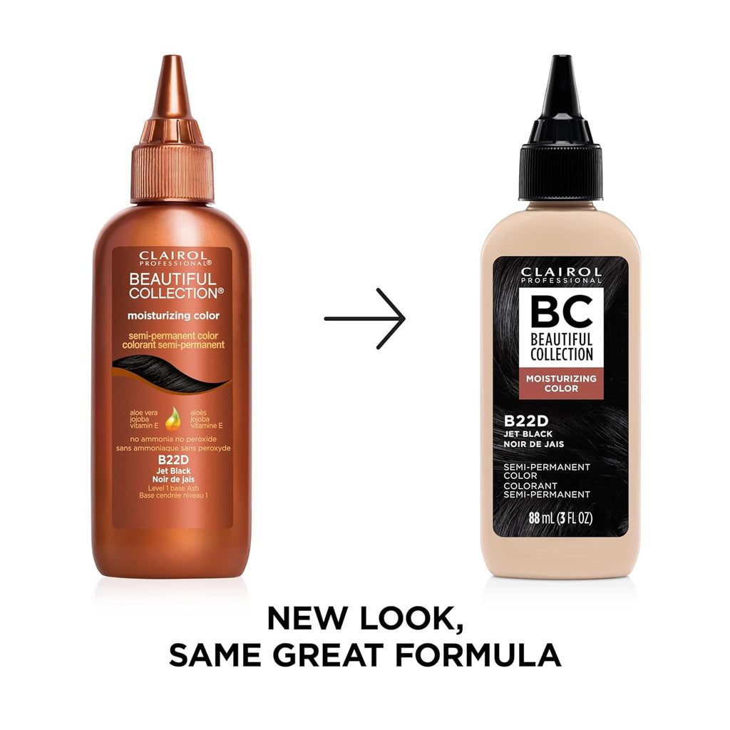 Clairol Professional Beautiful Collection Semi-Permanent Moisturizing Hair Color - B22D Jet Black