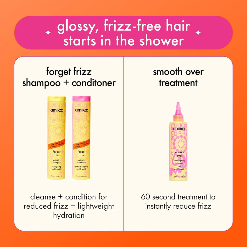 Amika FORGET FRIZZ Anti-Frizz Shampoo 9.2 oz / 275 ml