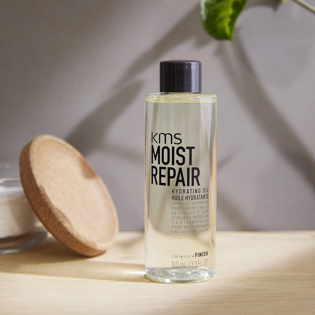 KMS MOIST REPAIR Hydrating Oil 3.3 oz / 100 ml | Hold 0/5 & Shine 5/5