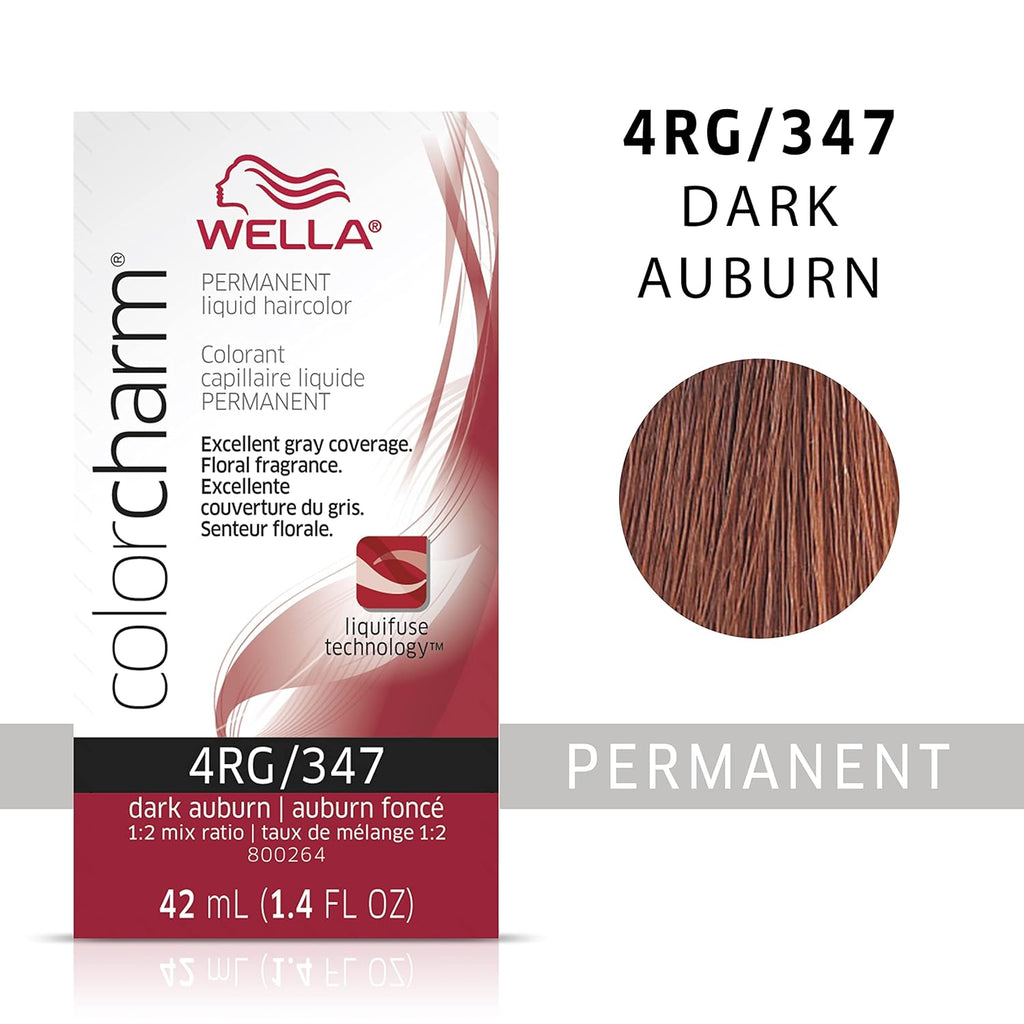 070018106193 - Wella ColorCharm Permanent Liquid Hair Color 42 ml / 1.4 oz - 4RG / 347 Dark Auburn
