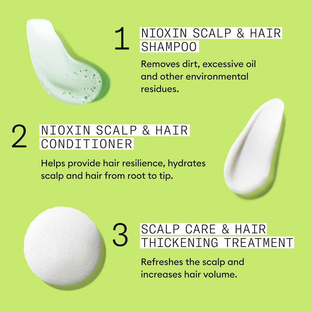 4064666715254 - Nioxin System 2 Scalp Care + Hair Thickening System 3-Step Kit | Natural / Untreated Hair