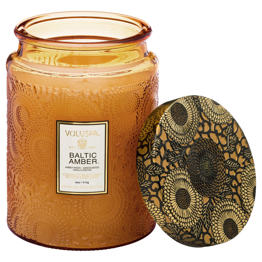 806644072331 - Voluspa Large Jar Candle 18 oz / 510 g - Baltic Amber