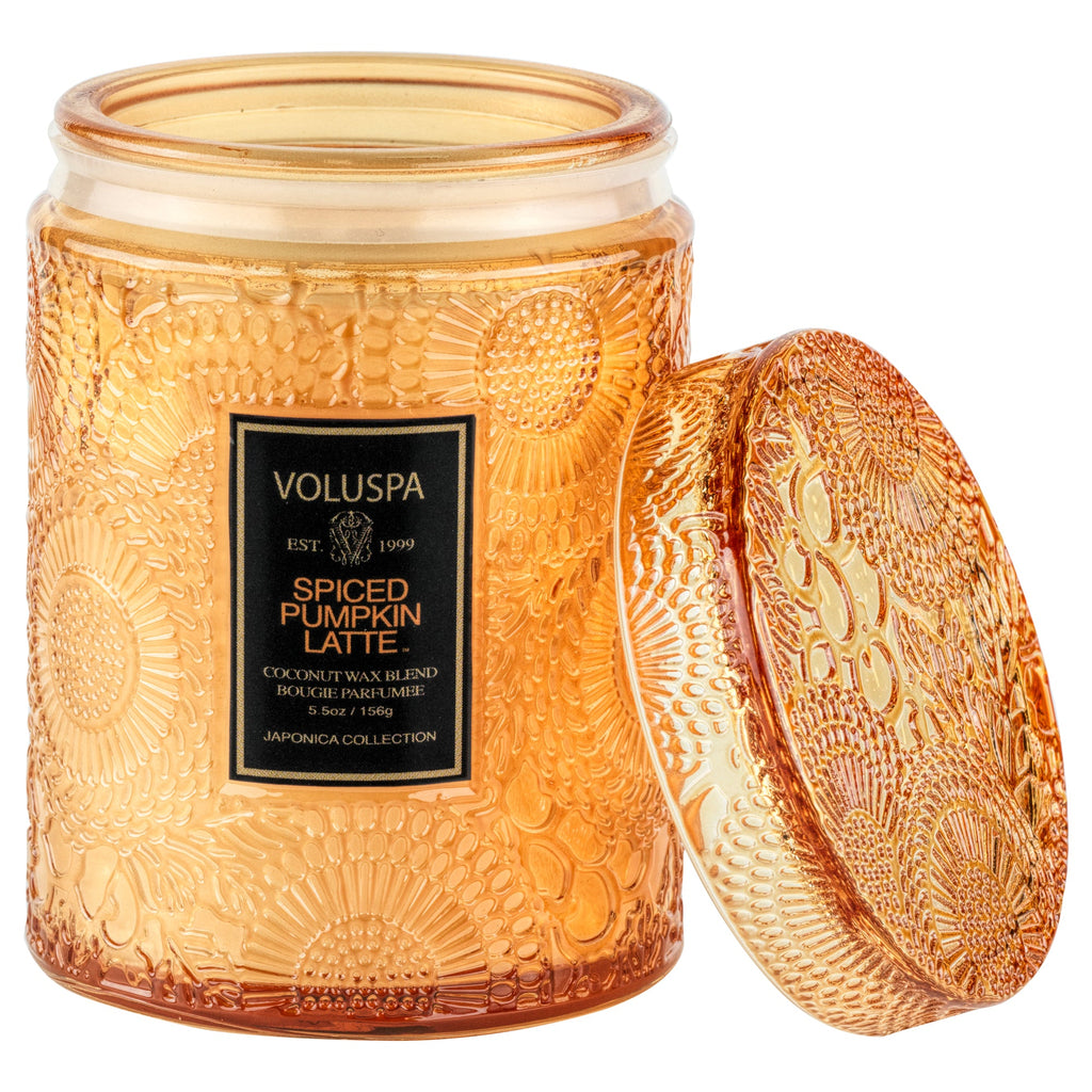 Voluspa Small Jar Candle 5.5 oz / 156 g - Spiced Pumpkin Latte